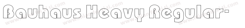 Bauhaus Heavy Regular字体转换